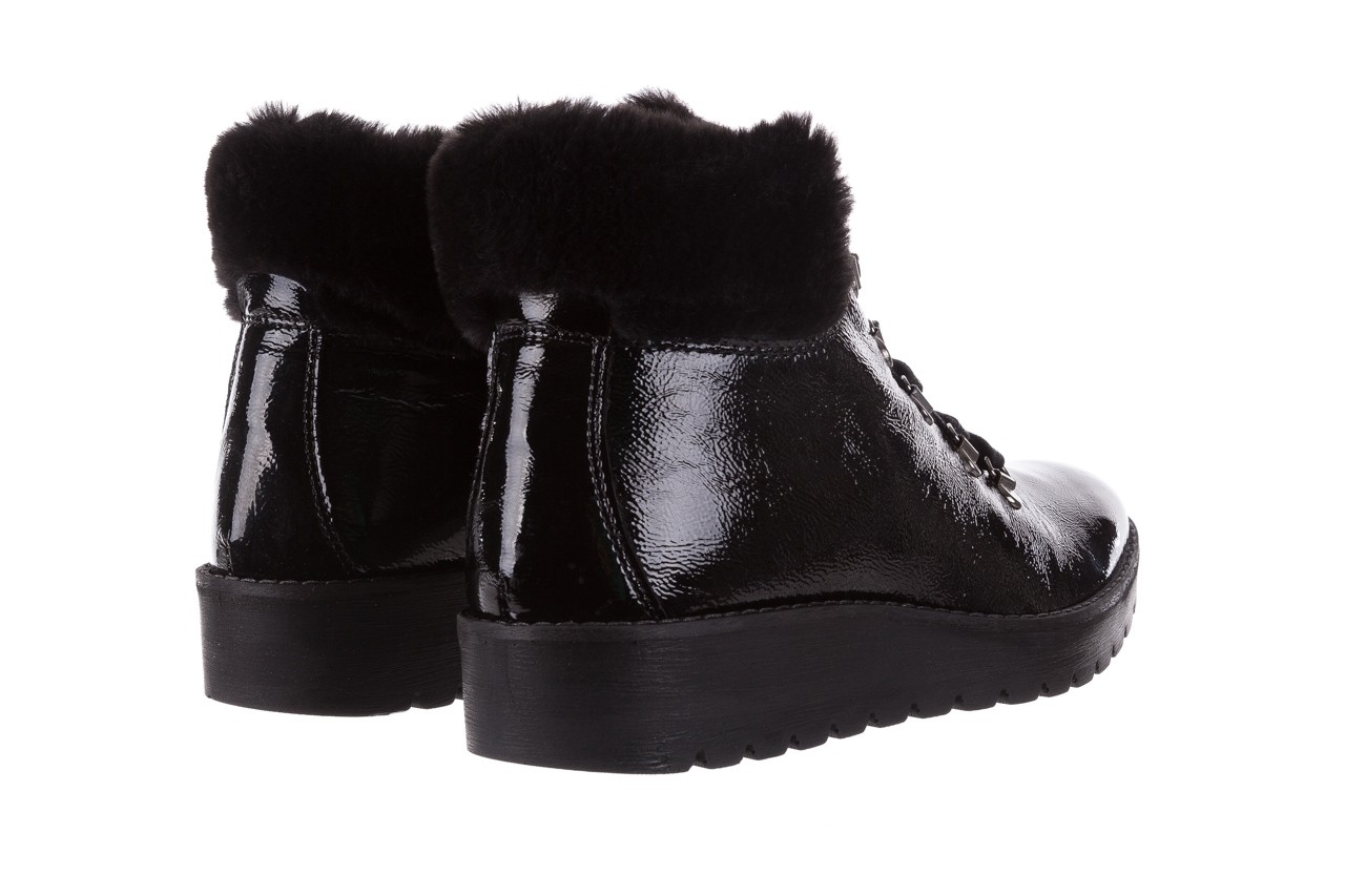 Trzewiki imac 205700 black czarny, skóra naturalna lakierowana - buty zimowe - trendy - kobieta 11