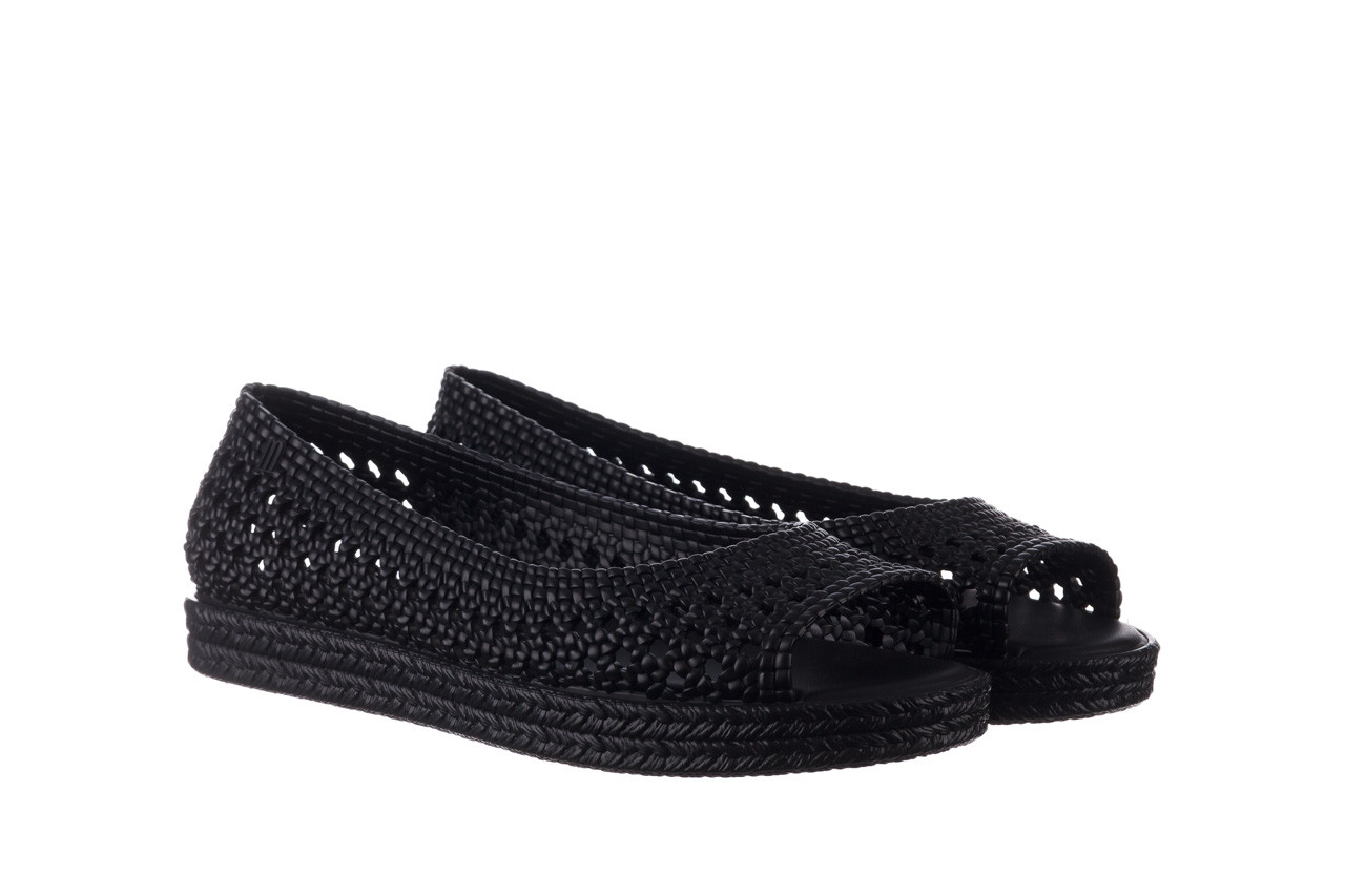 Baleriny melissa camilla jason wu ad black 010333, czarny, guma - trendy - kobieta 9