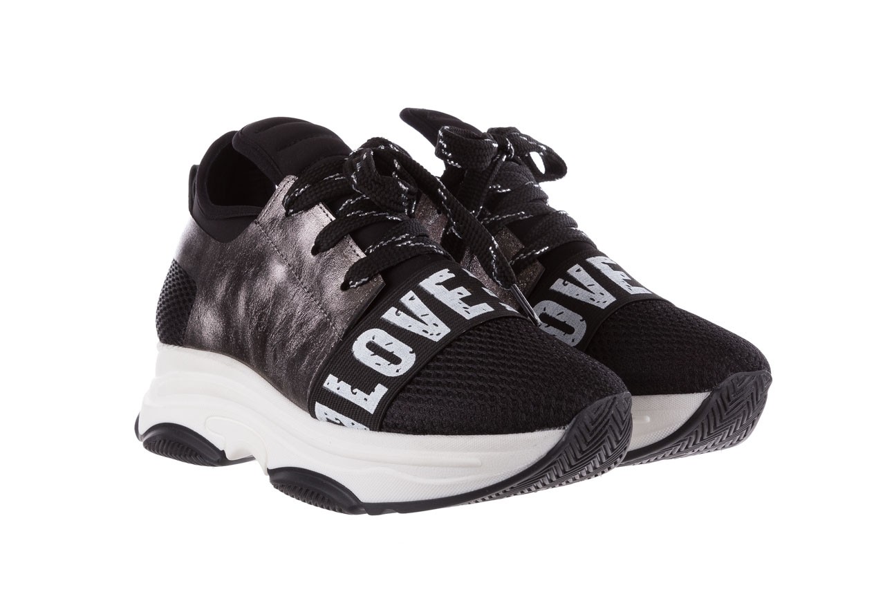 Sneakersy bayla-155 385-2800 czarne, materiał - obuwie sportowe - buty damskie - kobieta 9