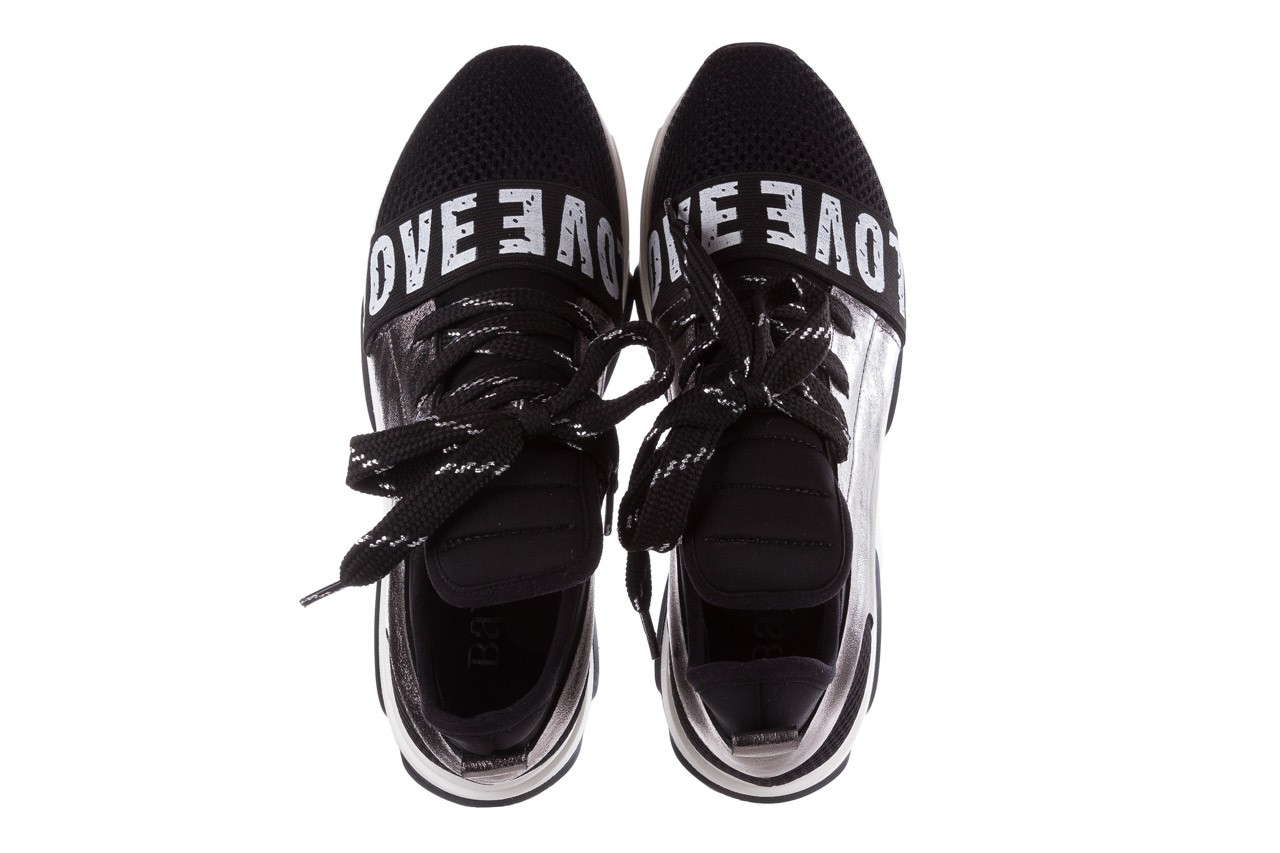 Sneakersy bayla-155 385-2800 czarne, materiał - obuwie sportowe - buty damskie - kobieta 12