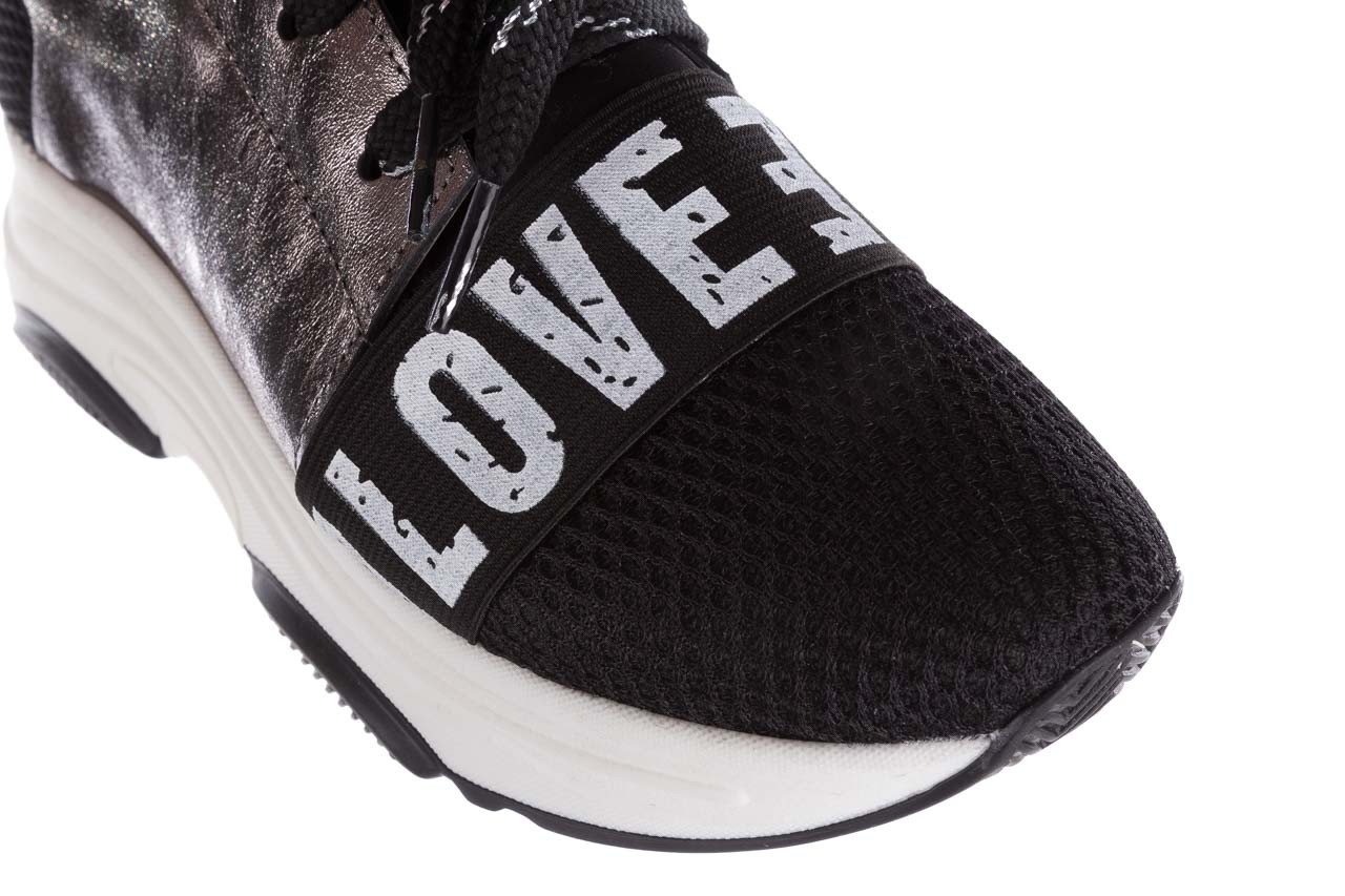 Sneakersy bayla-155 385-2800 czarne, materiał - obuwie sportowe - buty damskie - kobieta 14