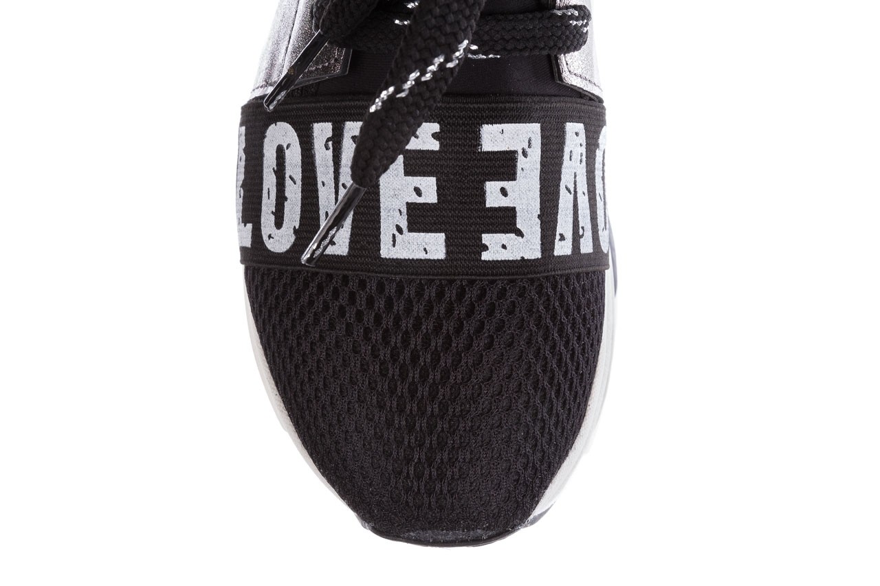 Sneakersy bayla-155 385-2800 czarne, materiał - obuwie sportowe - buty damskie - kobieta 15
