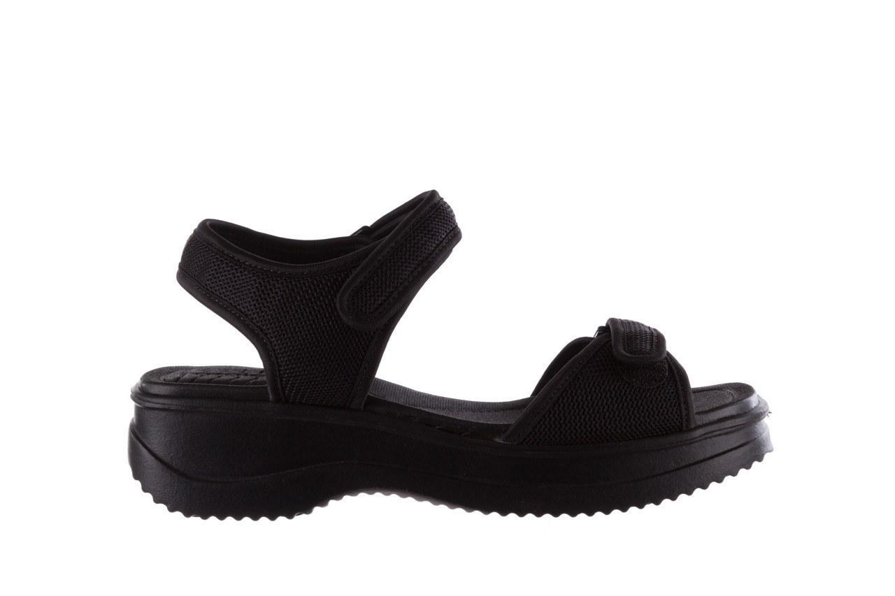 Sandały azaleia 320 321 black black 20, czarny, materiał - płaskie - sandały - buty damskie - kobieta 7