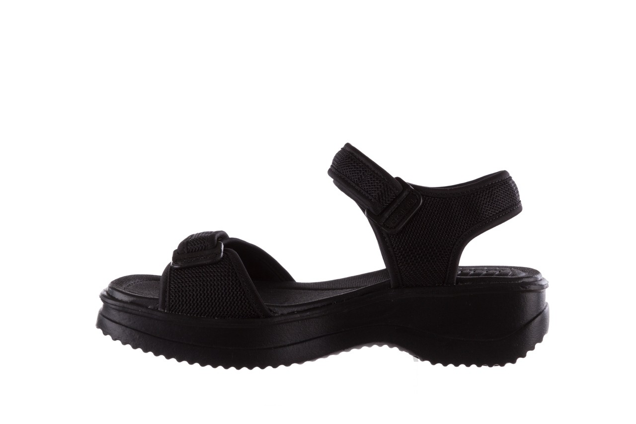 Sandały azaleia 320 321 black black 20, czarny, materiał - płaskie - sandały - buty damskie - kobieta 9