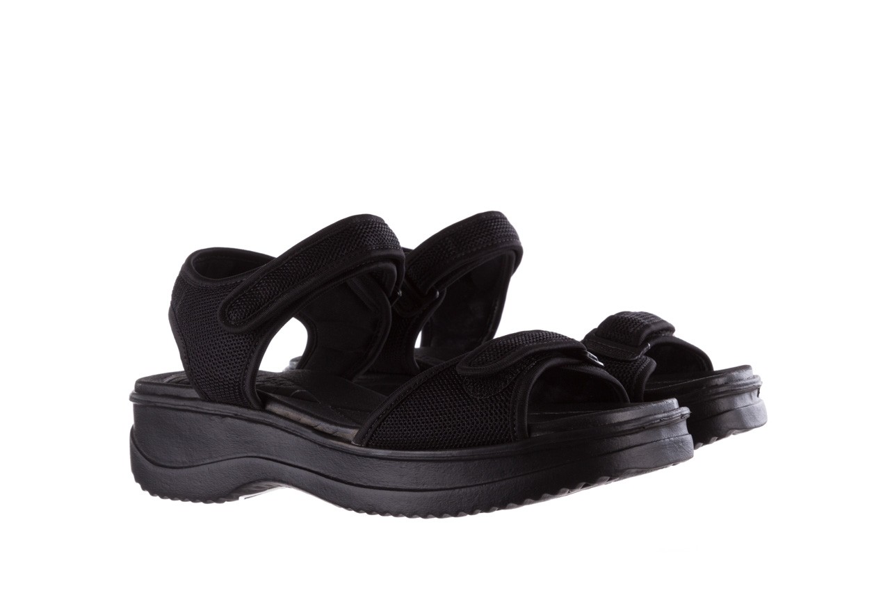 Sandały azaleia 320 321 black 19, czarny, materiał - płaskie - sandały - buty damskie - kobieta 8