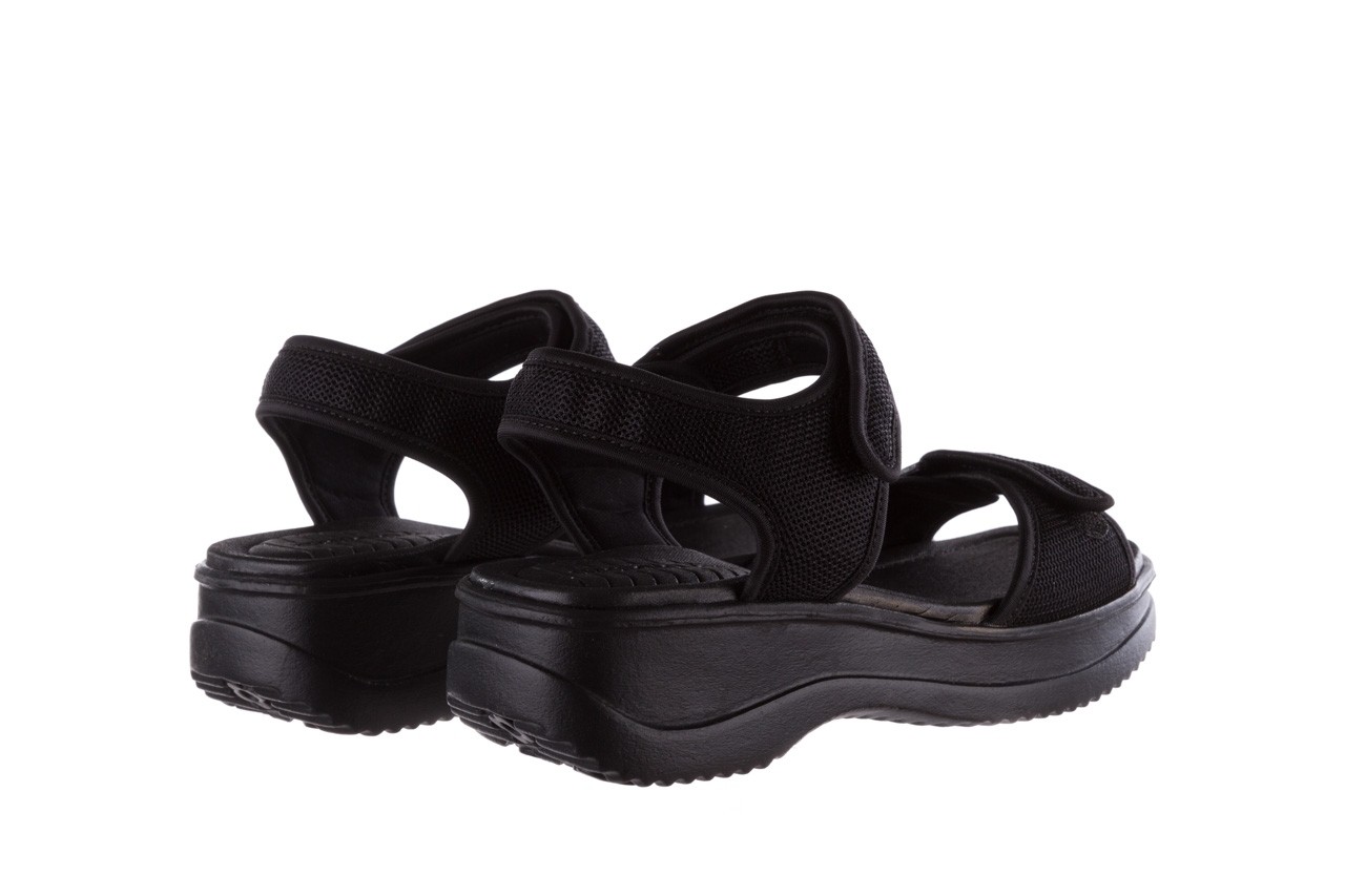 Sandały azaleia 320 321 black black 20, czarny, materiał - płaskie - sandały - buty damskie - kobieta 10