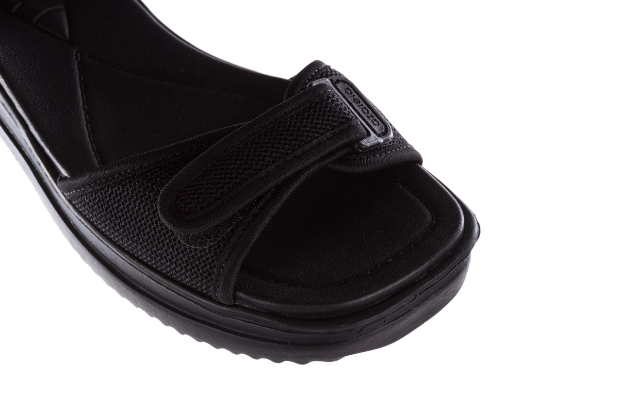 Sandały azaleia 320 321 black black 20, czarny, materiał - płaskie - sandały - buty damskie - kobieta 12