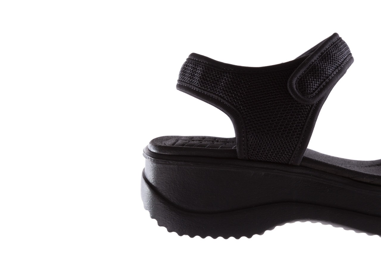 Sandały azaleia 320 321 black black 20, czarny, materiał - sandały - buty damskie - kobieta 13
