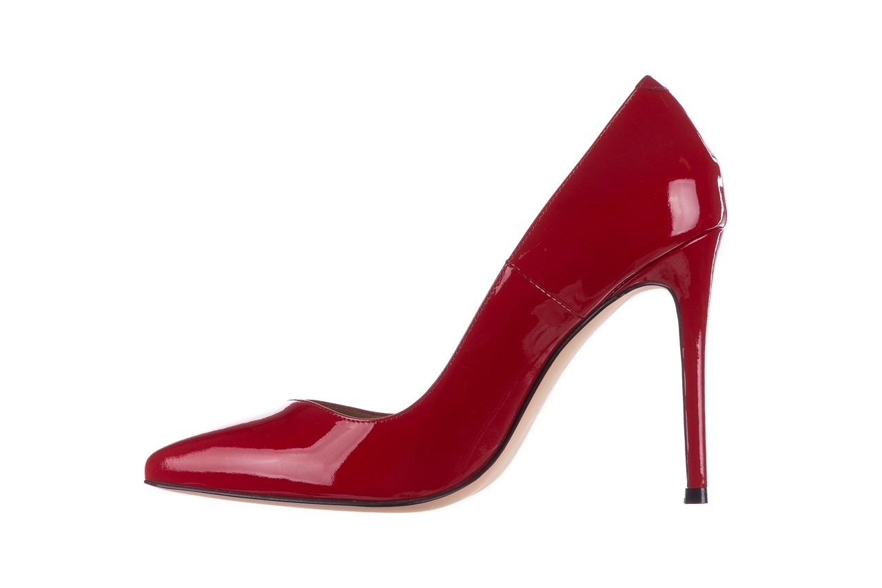 Szpilki bayla-182 17105 czerwony lakier, skóra naturalna lakierowana  - na szpilce - czółenka - buty damskie - kobieta 8