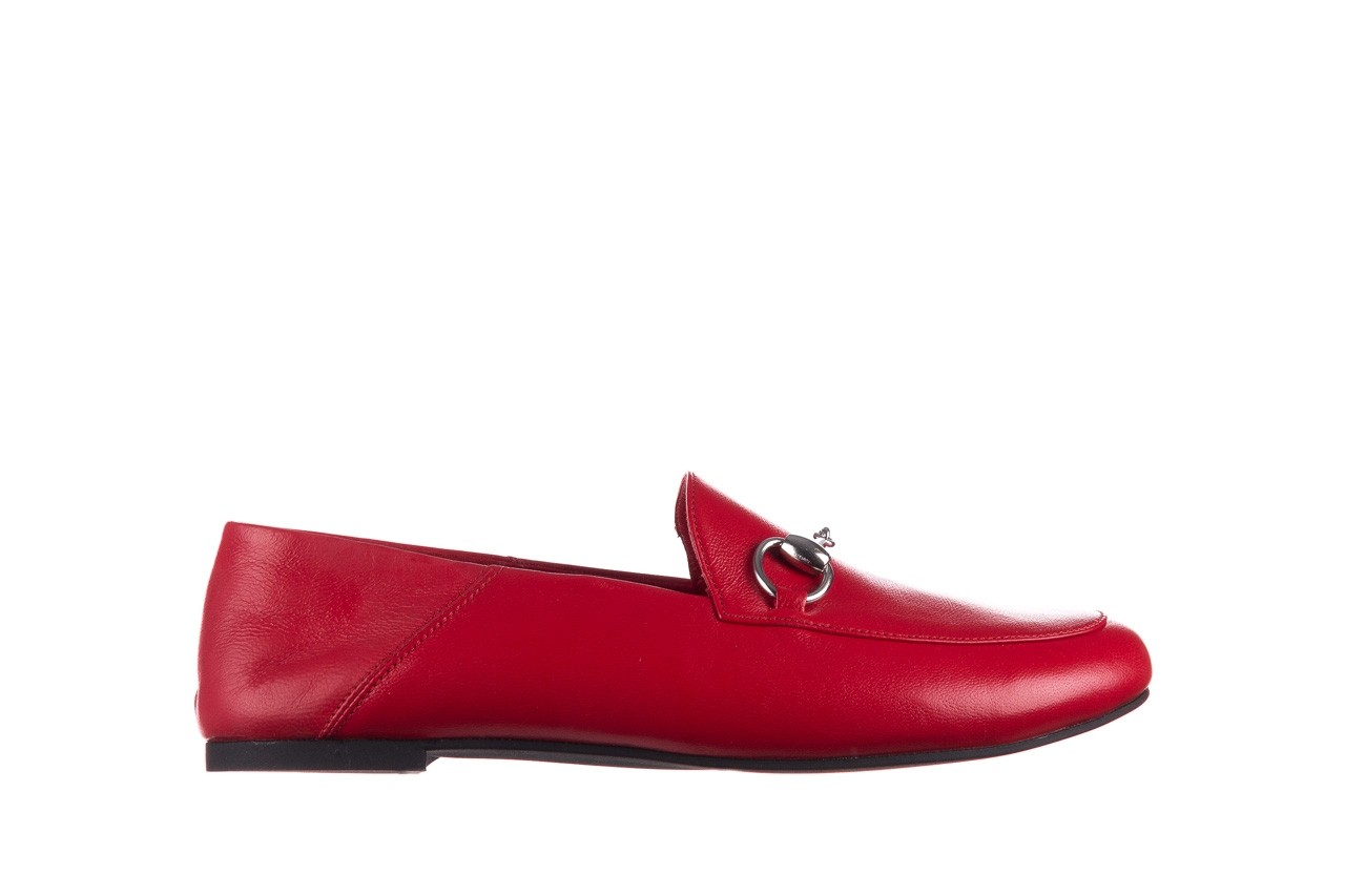 Półbuty bayla-161 088 6415 czerwony, skóra naturalna  - wygodne buty - trendy - kobieta 6