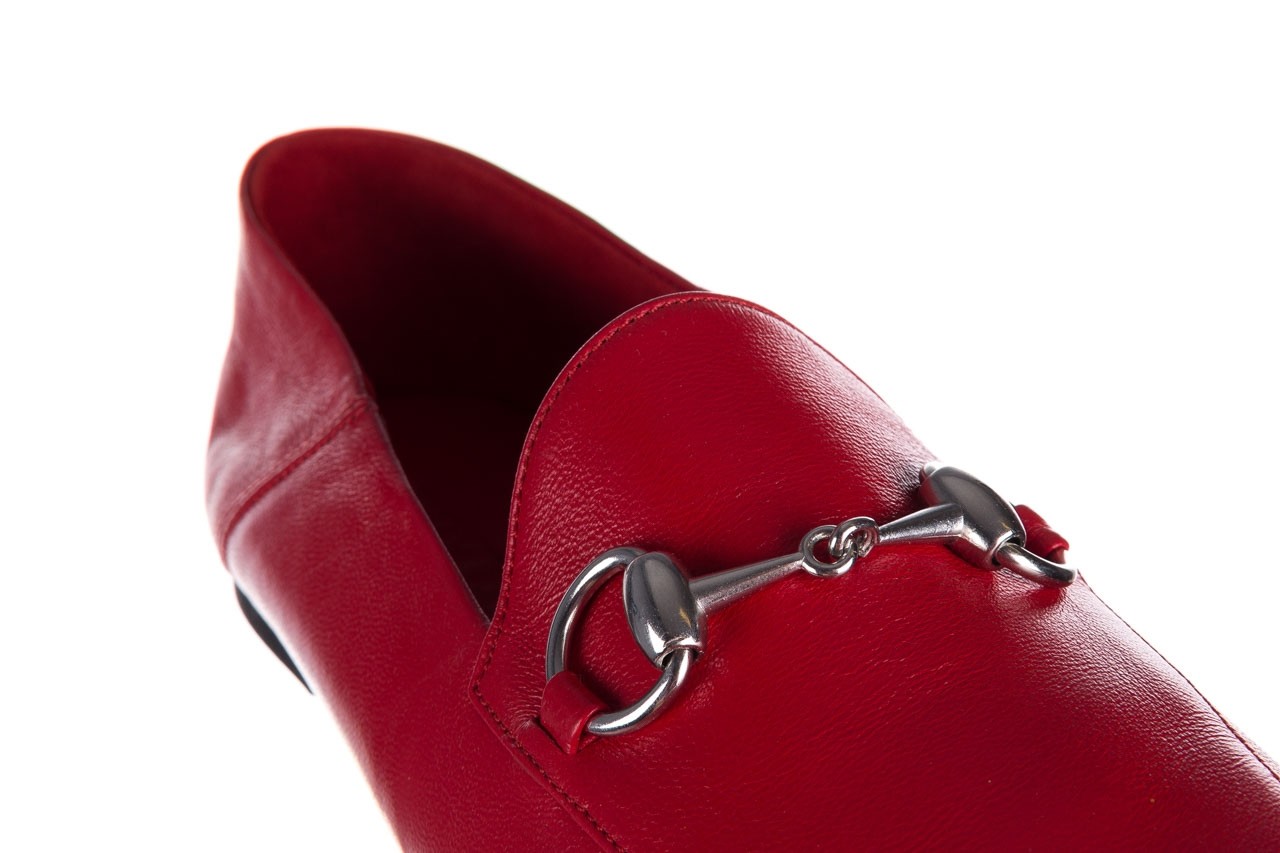 Półbuty bayla-161 088 6415 czerwony, skóra naturalna  - wygodne buty - trendy - kobieta 11