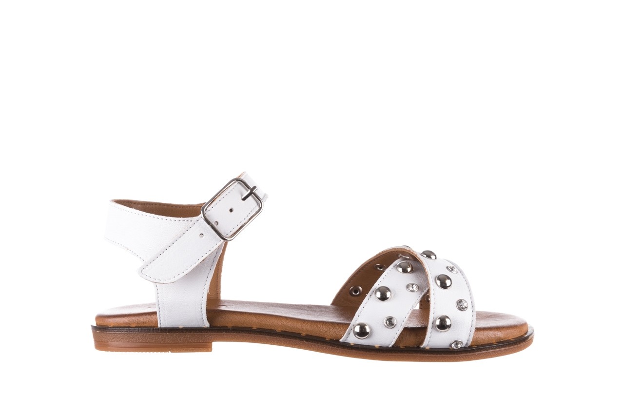Sandały bayla-176 122 biały, skóra naturalna  - wygodne buty - trendy - kobieta 7