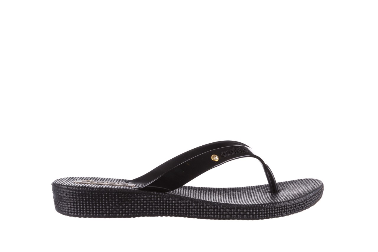 Klapki azaleia 246 119 black-black, czarny, guma  - gumowe/plastikowe - klapki - buty damskie - kobieta 6
