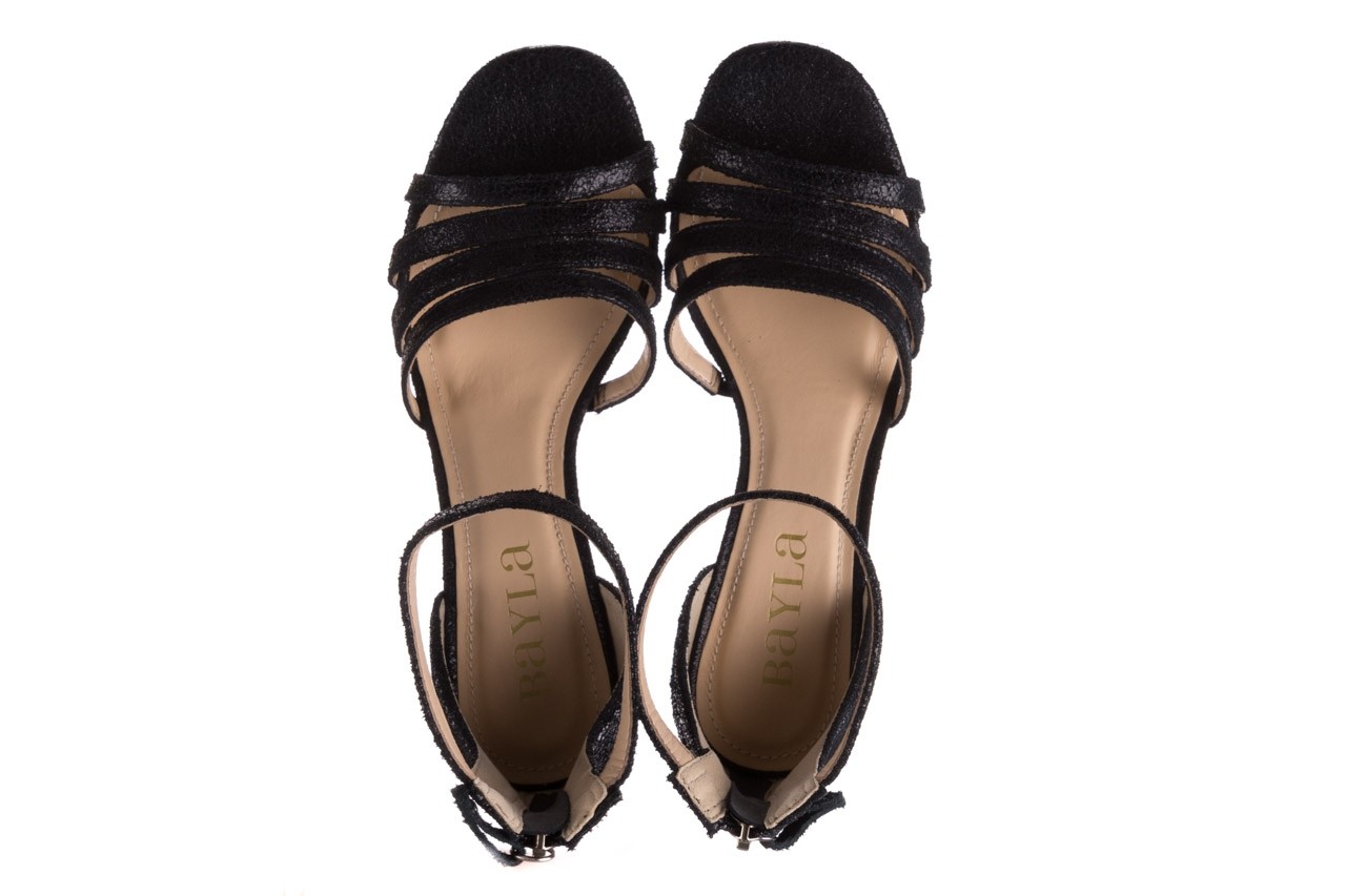 Sandały bayla-065 1330137 czarny, skóra naturalna  - skórzane - sandały - buty damskie - kobieta 12