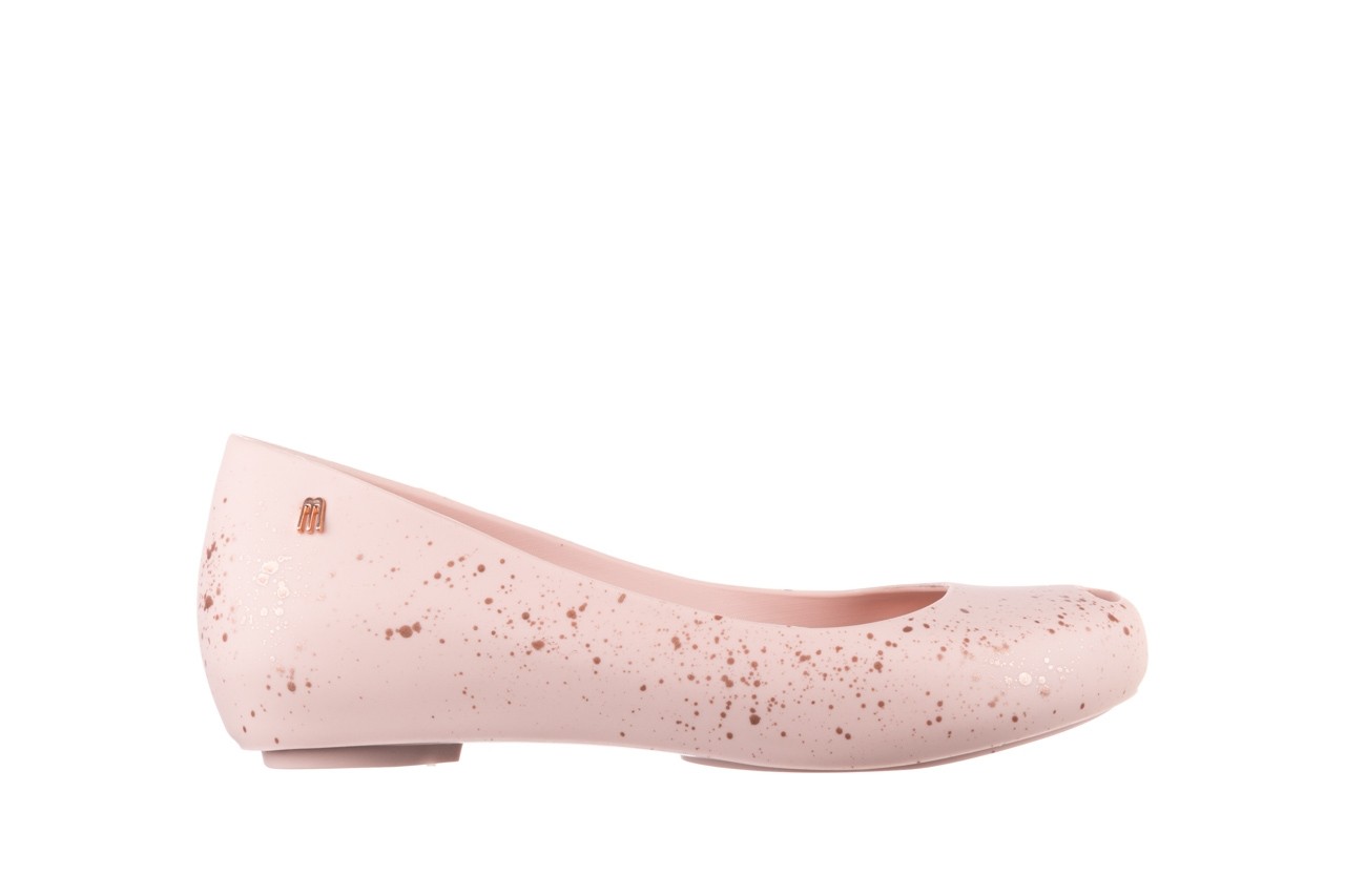 Baleriny melissa ultragirl splash ad pink metallic pink, róż, guma - peep toe - baleriny - buty damskie - kobieta 8