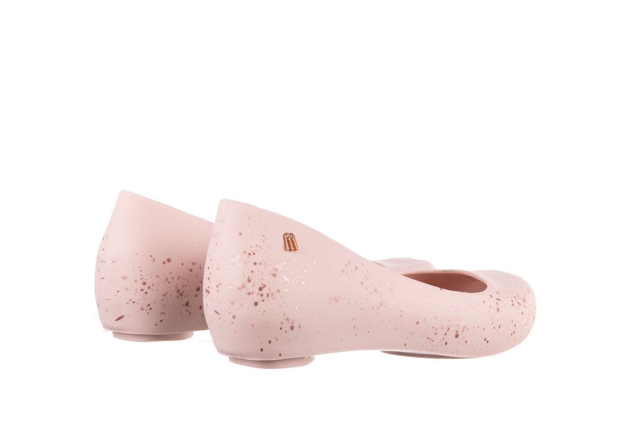 Baleriny melissa ultragirl splash ad pink metallic pink, róż, guma - peep toe - baleriny - buty damskie - kobieta 11