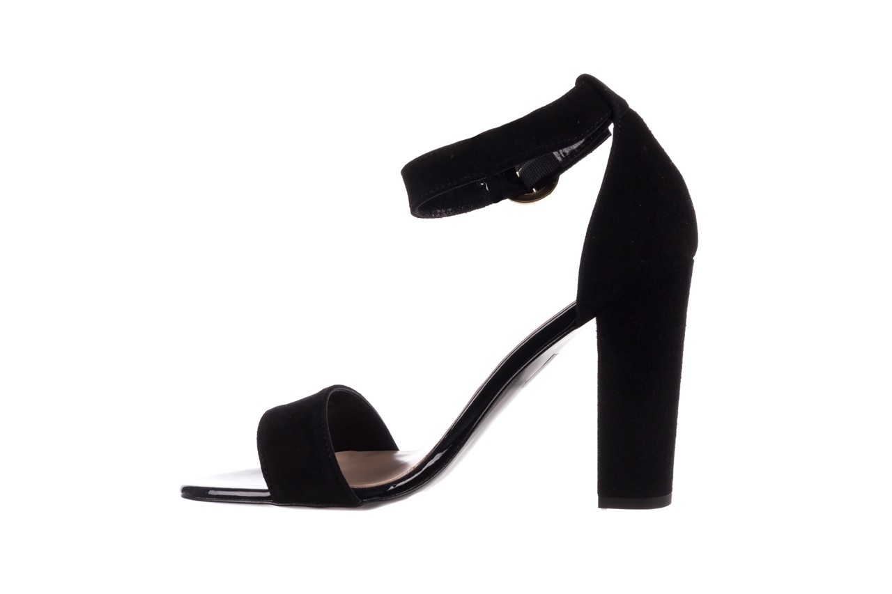 Sandały bayla-056 8024-21 czarny zamsz, skóra naturalna - formal style - trendy - kobieta 10