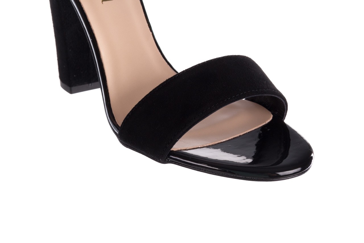 Sandały bayla-056 8024-21 czarny zamsz, skóra naturalna - sale - buty damskie - kobieta 13
