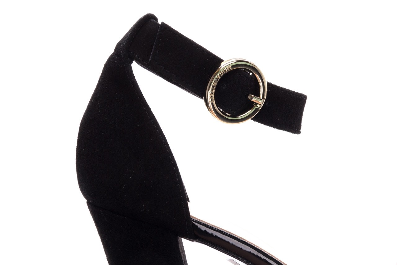 Sandały bayla-056 8024-21 czarny zamsz, skóra naturalna - formal style - trendy - kobieta 14