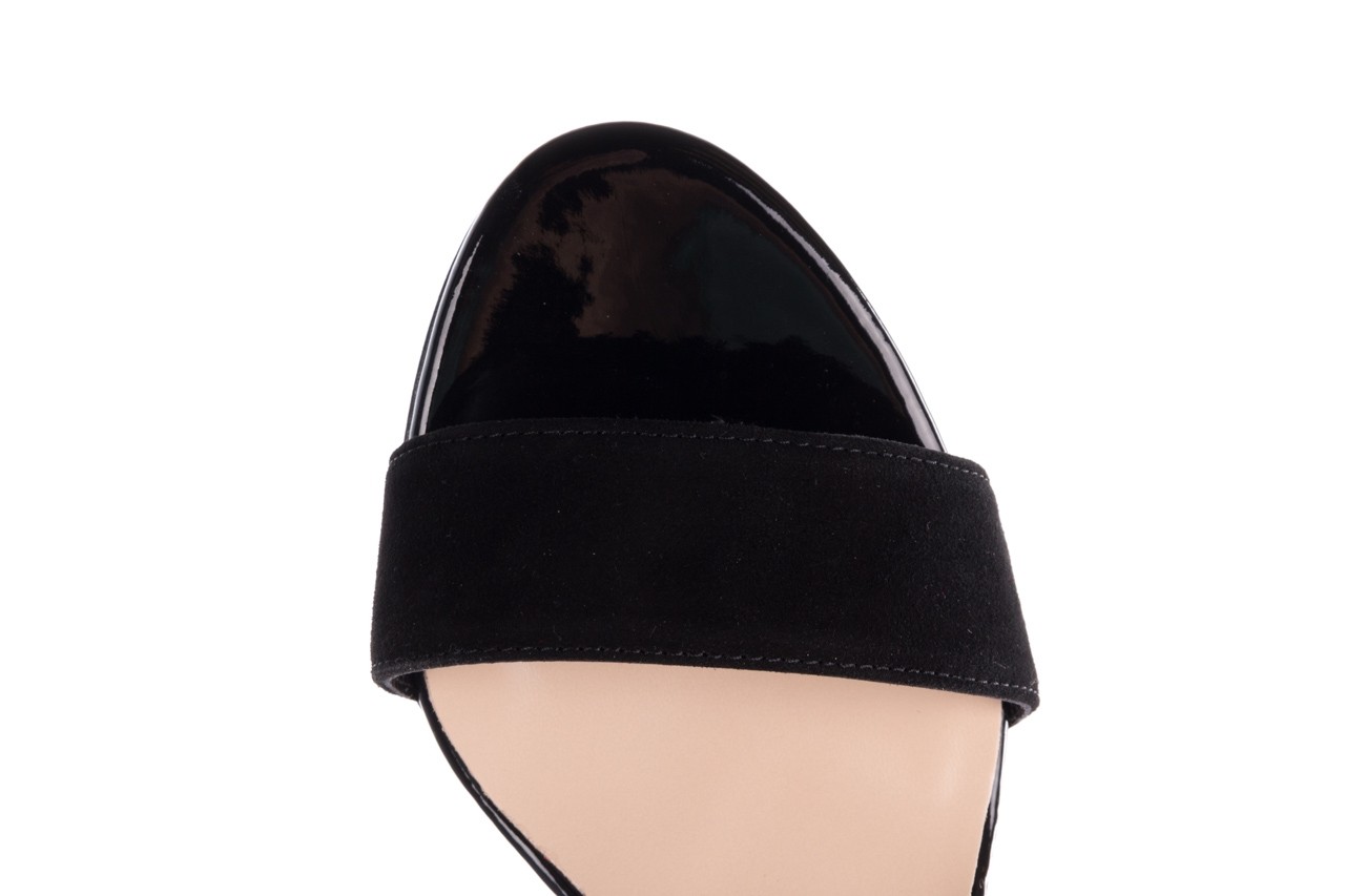 Sandały bayla-056 8024-21 czarny zamsz, skóra naturalna - sandały - buty damskie - kobieta 15