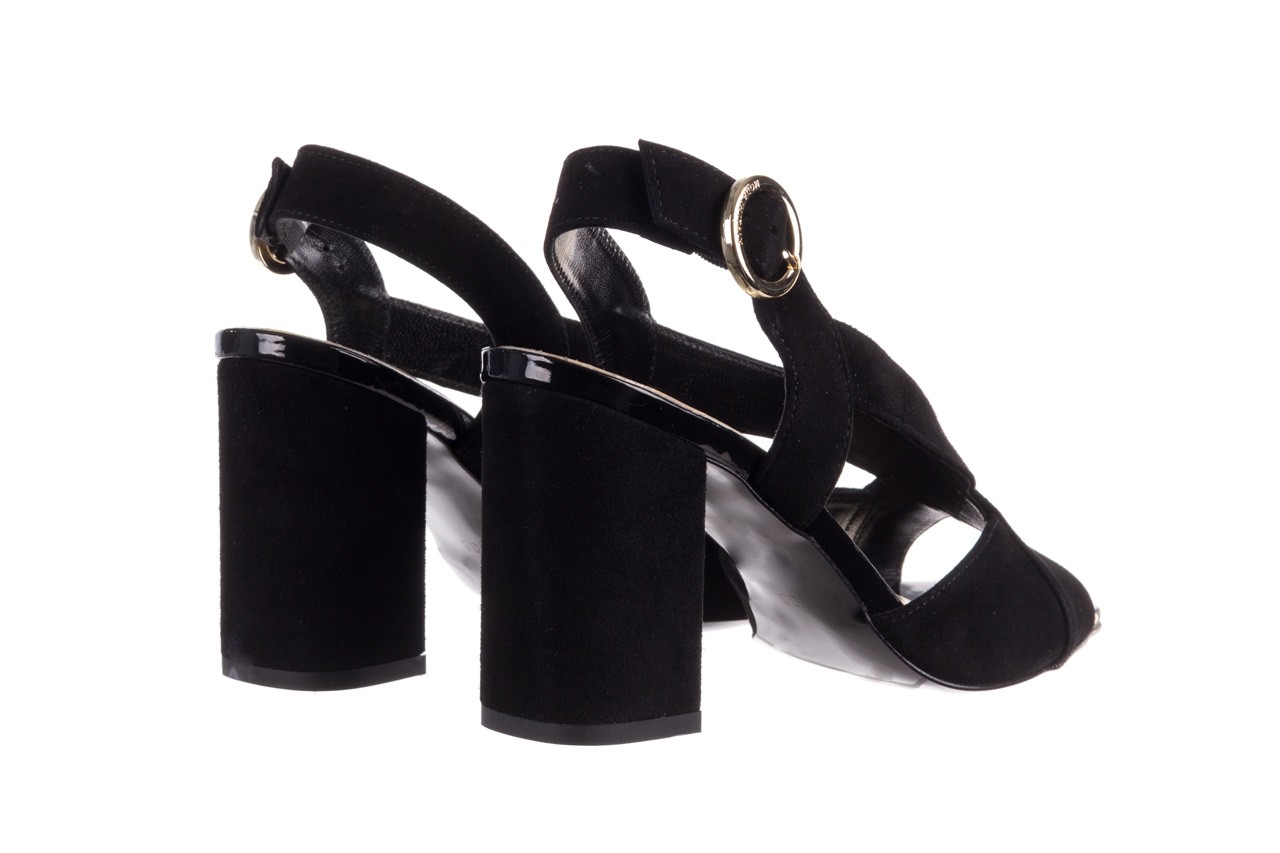 Sandały bayla-056 9205-21 czarny zamsz, skóra naturalna  - formal style - trendy - kobieta 10