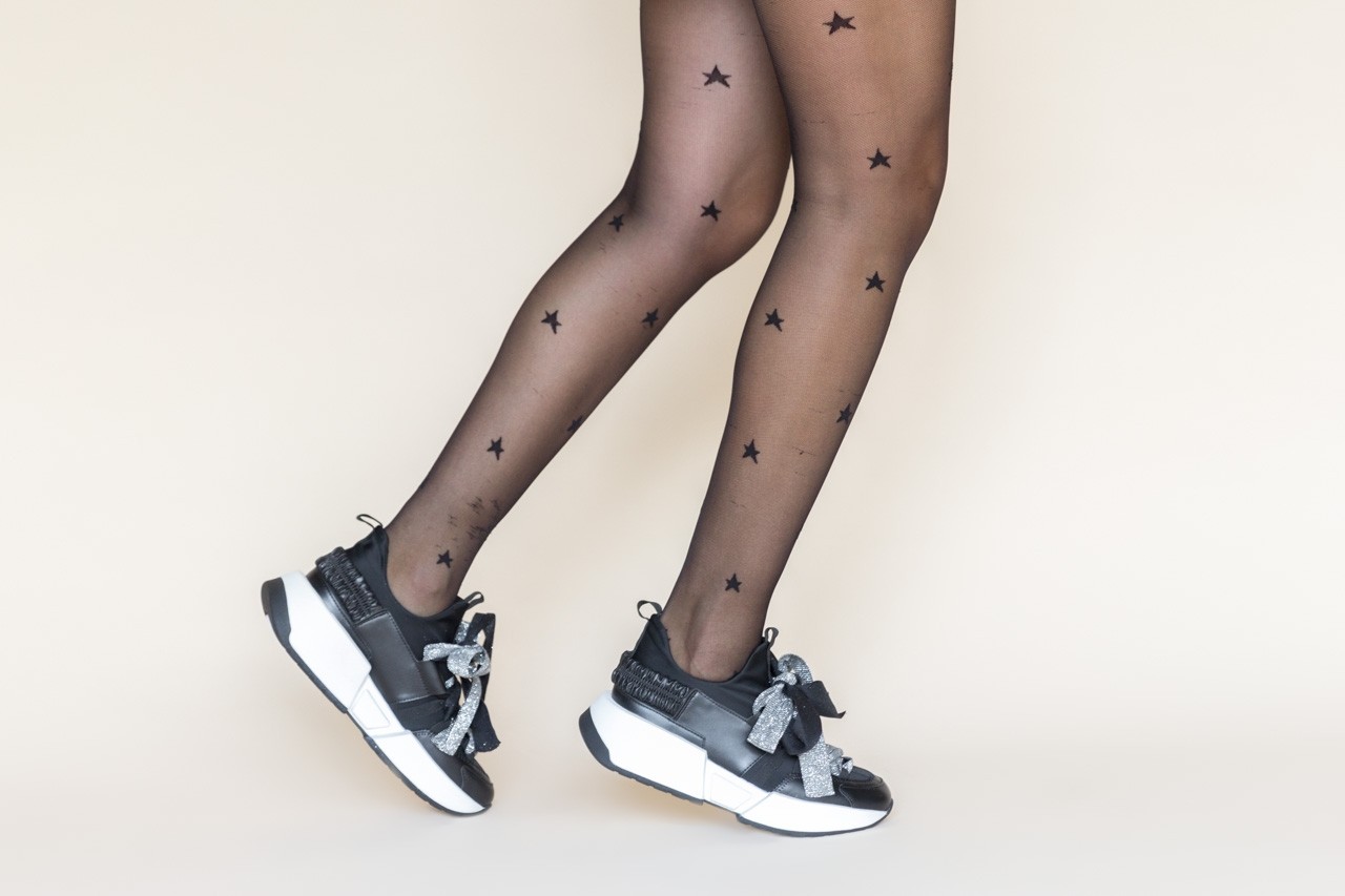 Sneakersy sca'viola e-32  graphite, szary, skóra naturalna - obuwie sportowe - dla niej  - sale 12