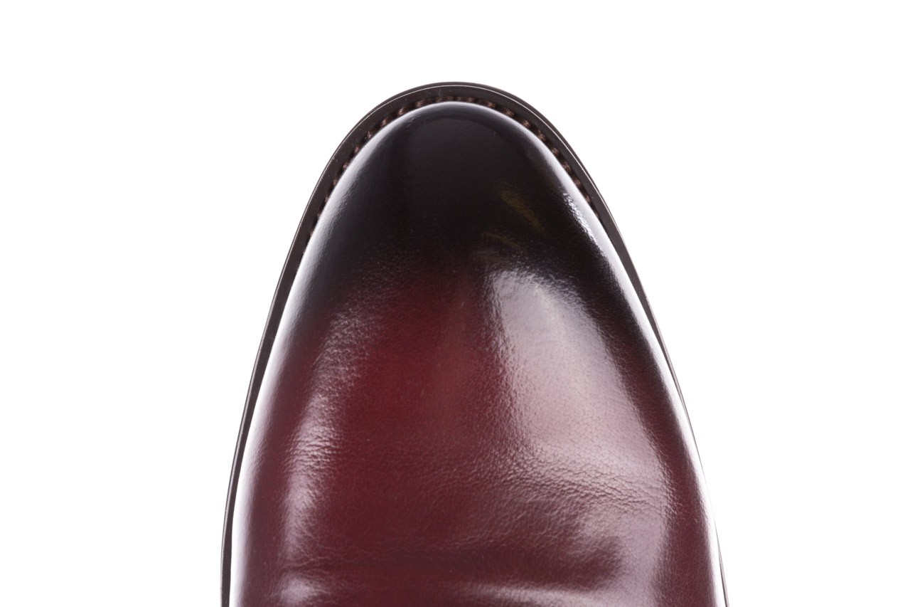 Półbuty brooman y008-27-a16 red, czerwony, skóra naturalna  - buty męskie - mężczyzna 12