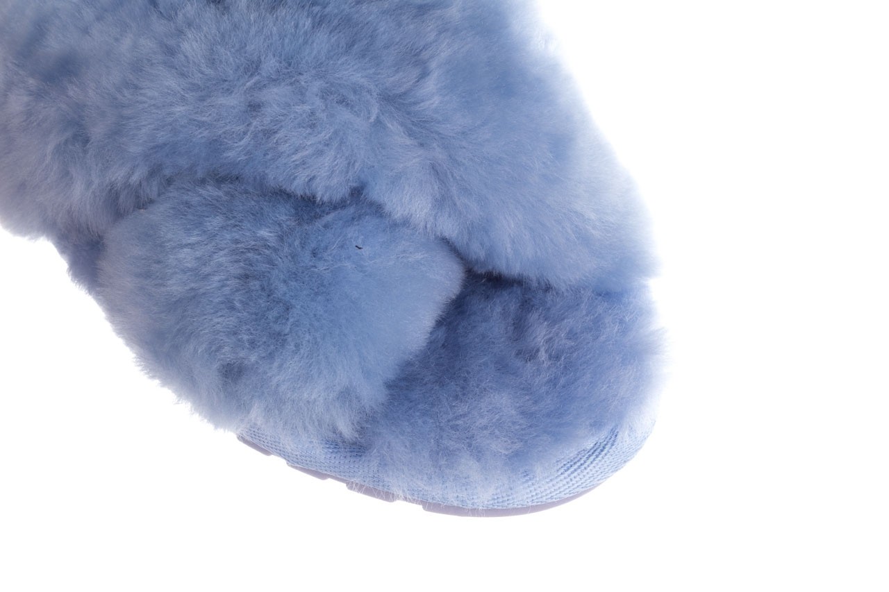Klapki emu mayberry baby blue, niebieski, futro naturalne  - klapki - buty damskie - kobieta 13