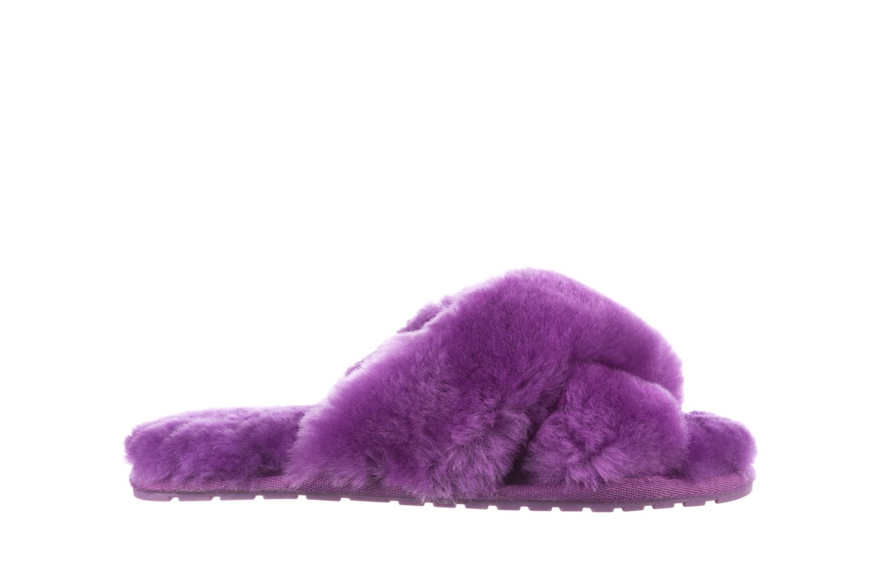 Klapki emu mayberry purple, fiolet, futro naturalne  - sale 8