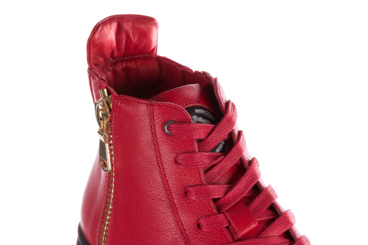 Trampki john doubare m5761-3 red, czerwony, skóra naturalna - obuwie sportowe - dla niego - sale 18