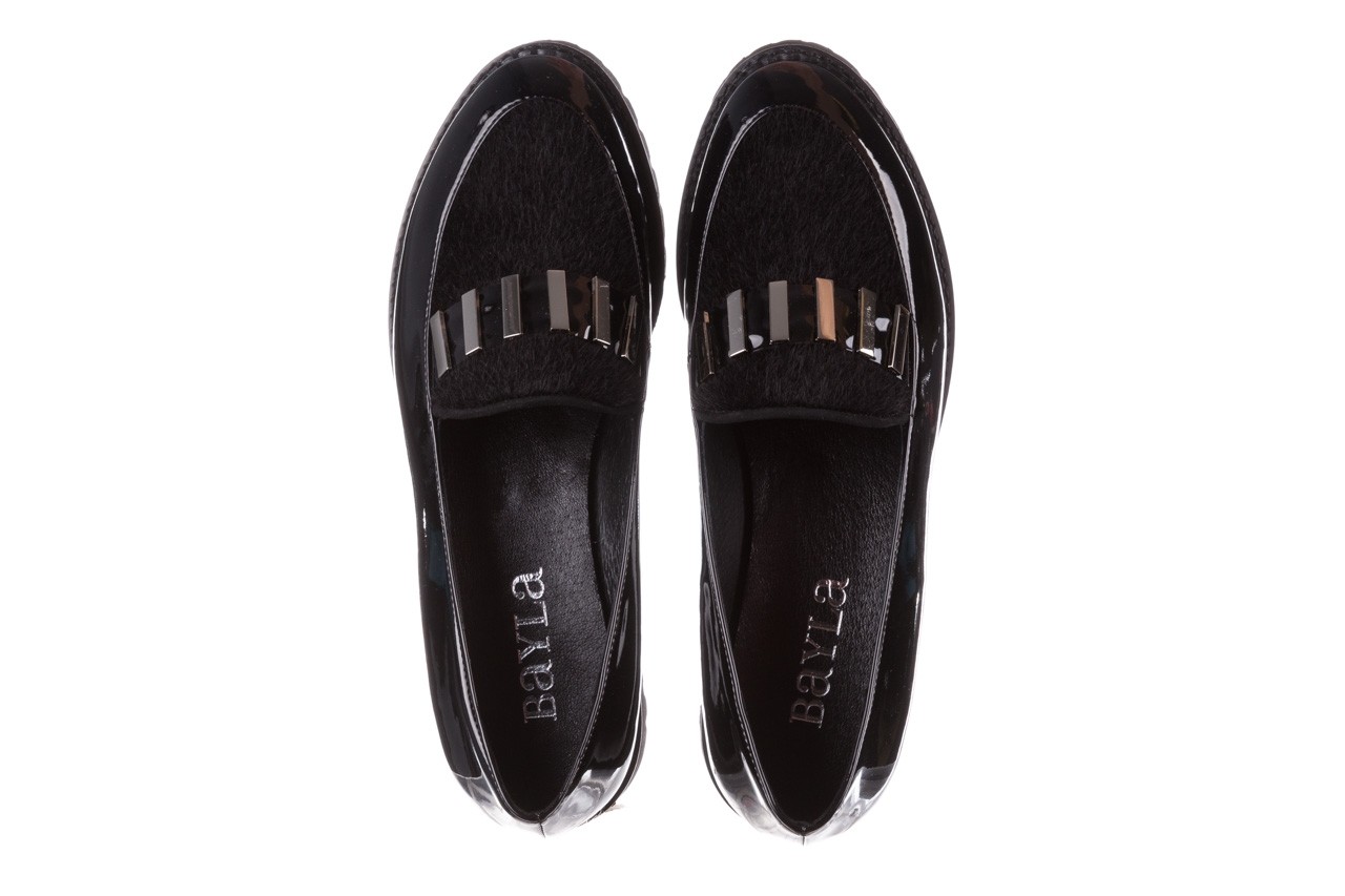 Półbuty bayla-157 b023-126-p czarny, skóra naturalna lakierowana - wygodne buty - trendy - kobieta 13
