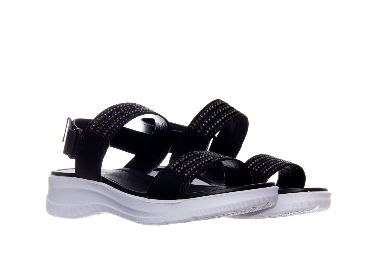 Sandały azaleia 330 561 black,  czarny, skóra ekologiczna  - płaskie - sandały - buty damskie - kobieta 9