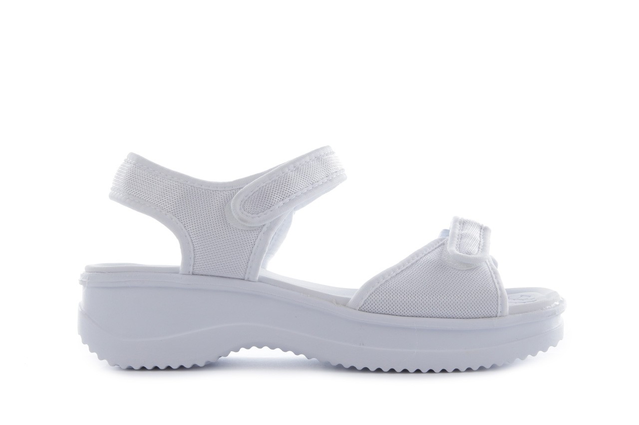 Sandały azaleia 320 321 white 18, biały, materiał - płaskie - sandały - buty damskie - kobieta 6