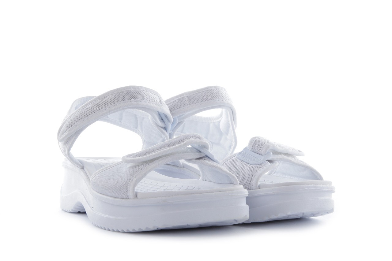 Sandały azaleia 320 321 white 18, biały, materiał - płaskie - sandały - buty damskie - kobieta 7