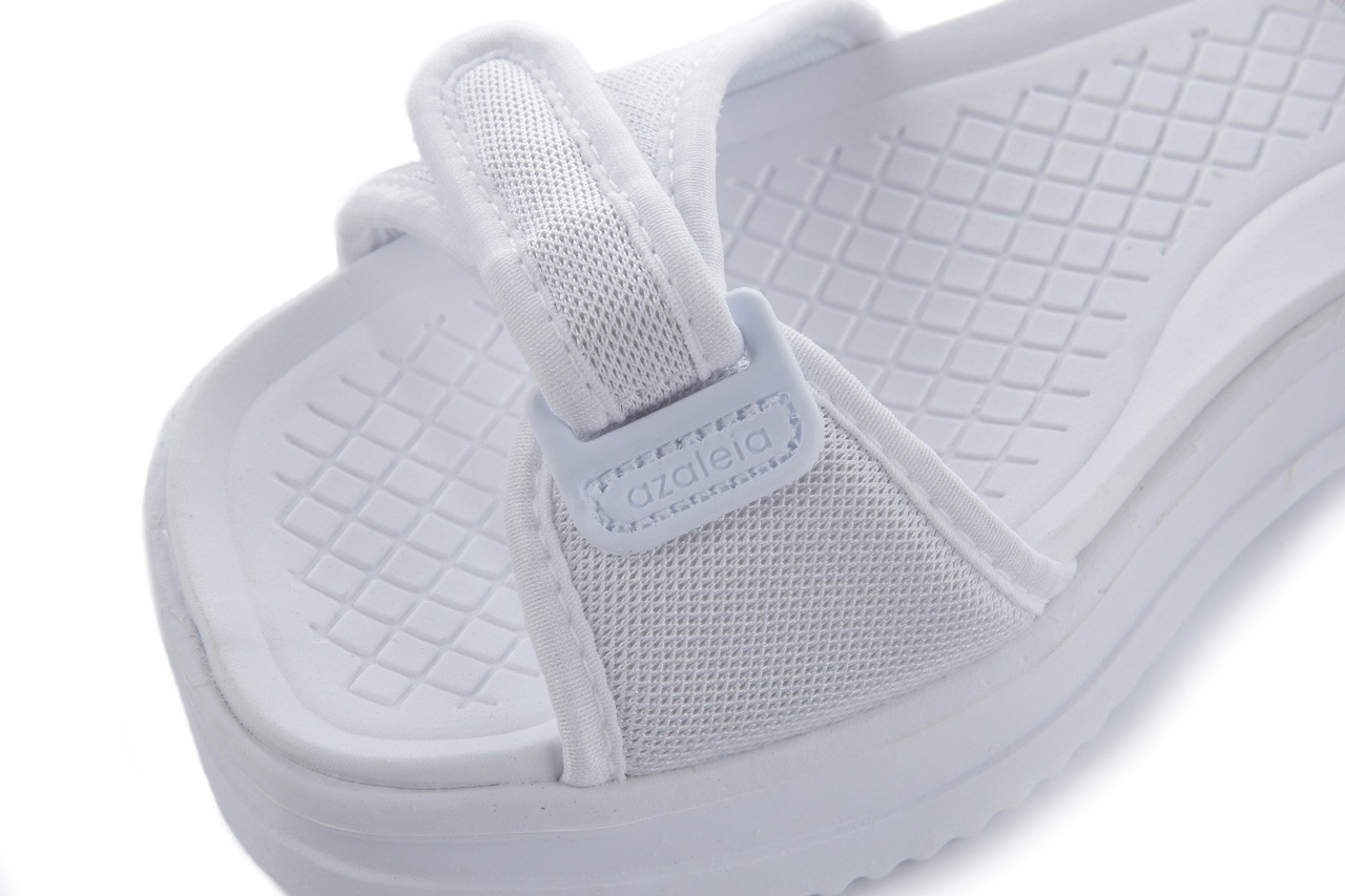 Sandały azaleia 320 321 white 18, biały, materiał - płaskie - sandały - buty damskie - kobieta 11