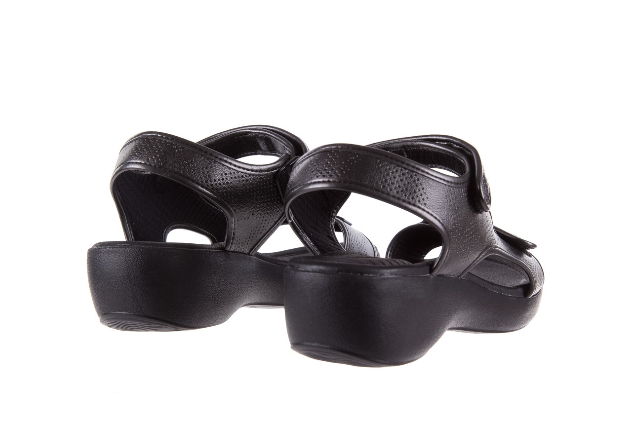 Sandały azaleia 346 602 perf black, czarny, materiał  - sandały - letnie hity cenowe 10