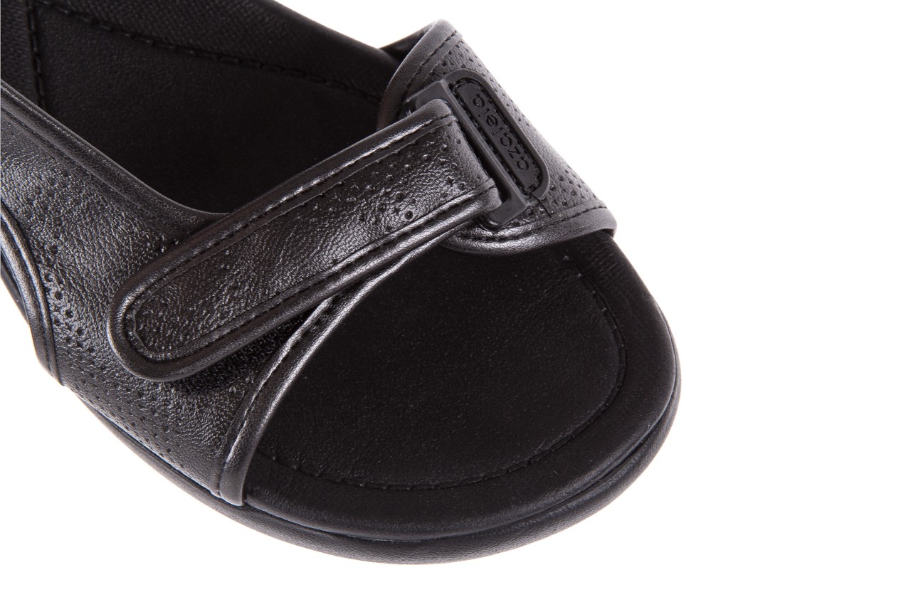 Sandały azaleia 346 602 perf black, czarny, materiał  - sandały - dla niej  - sale 13