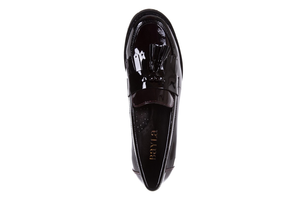 Bayla-018 16471-x5 black burgundy - wsuwane - półbuty - buty damskie - kobieta 11