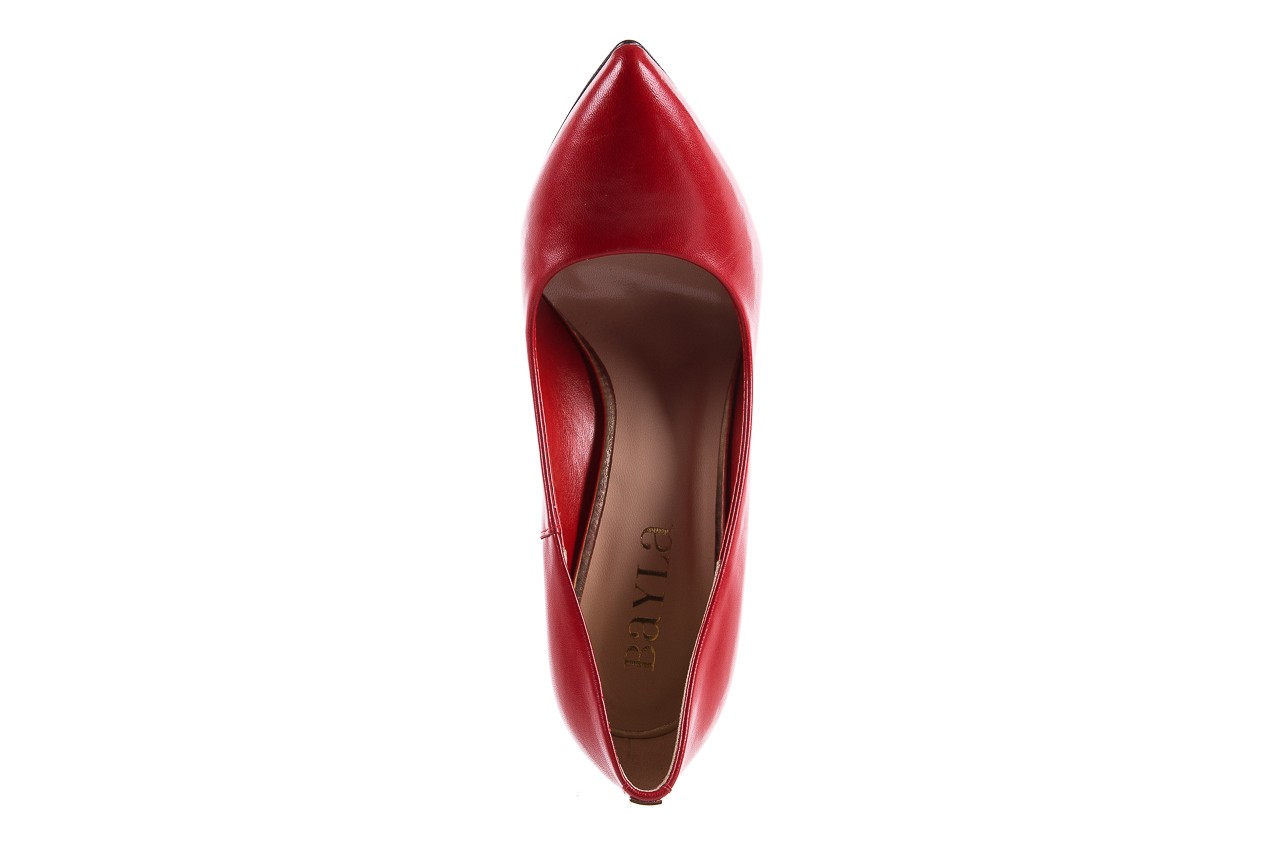 Szpilki bayla-056 1810-1006 czerwony, skóra naturalna  - na szpilce - czółenka - buty damskie - kobieta 10