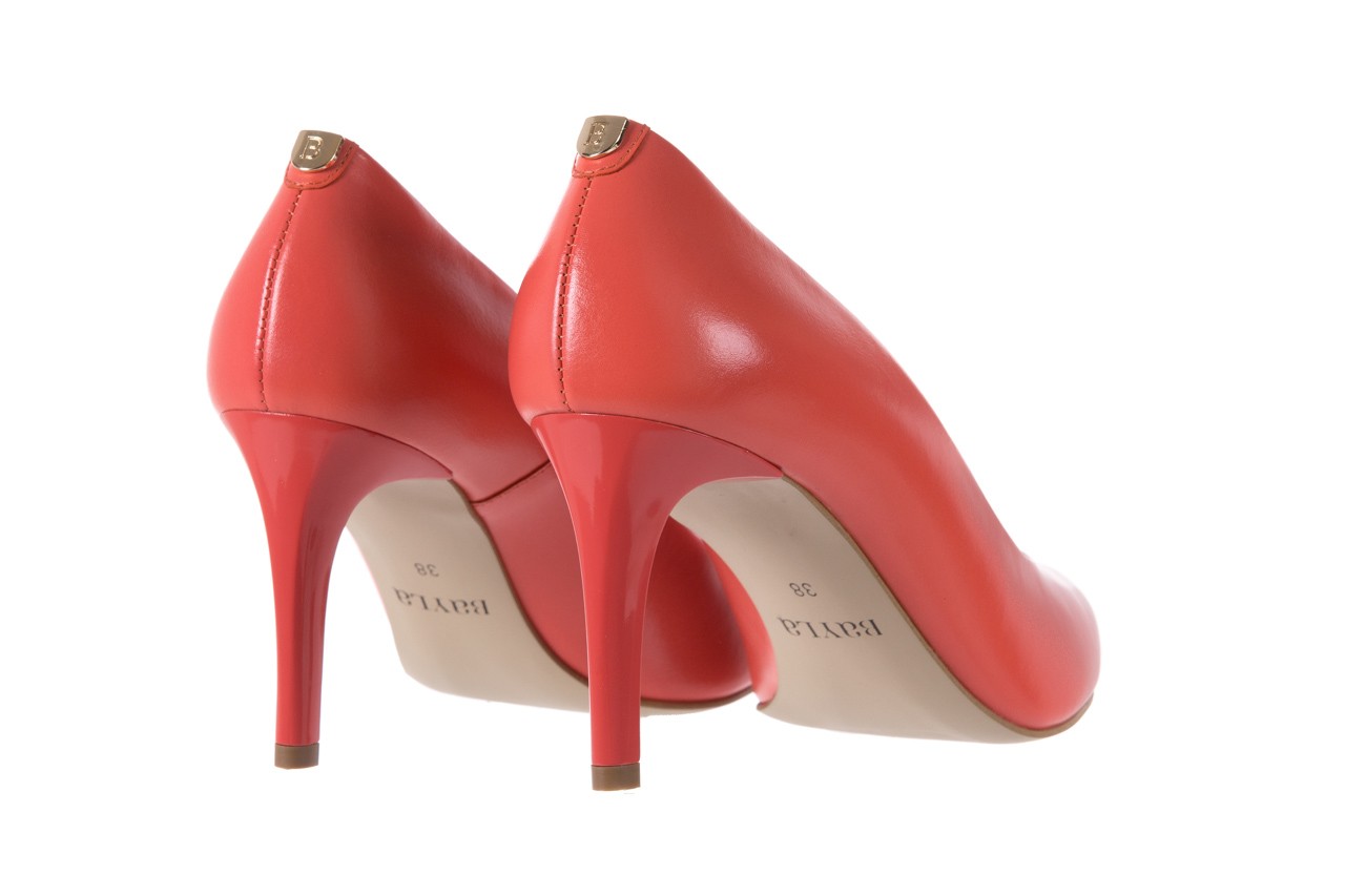 Czółenka bayla-056 1816-844 czerwony, skóra naturalna - skórzane - czółenka - buty damskie - kobieta 10