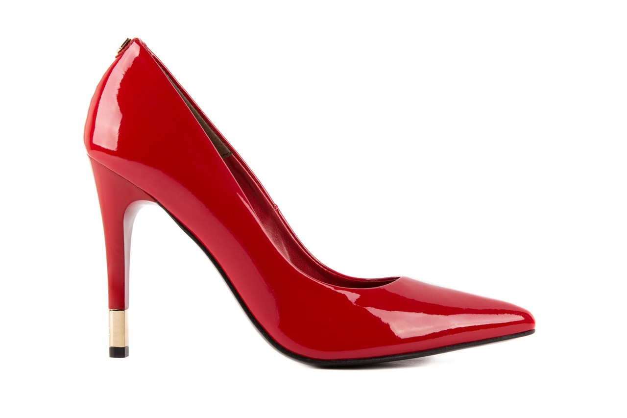 Czółenka bayla-056 2062-88 czerwony, skóra naturalna lakierowana - skórzane - szpilki - buty damskie - kobieta 8