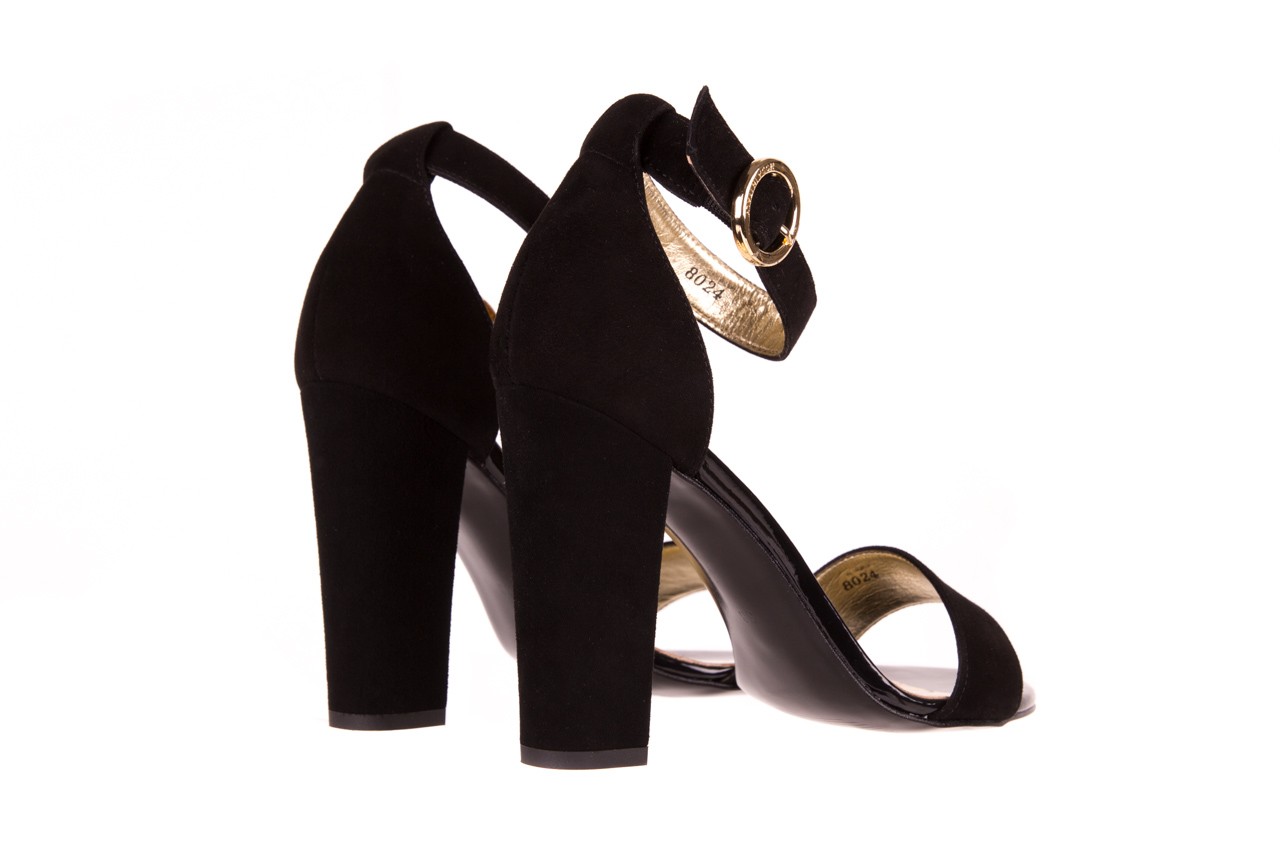 Sandały bayla-056 8024-21 czarne sandały, skóra naturalna  - formal style - trendy - kobieta 9