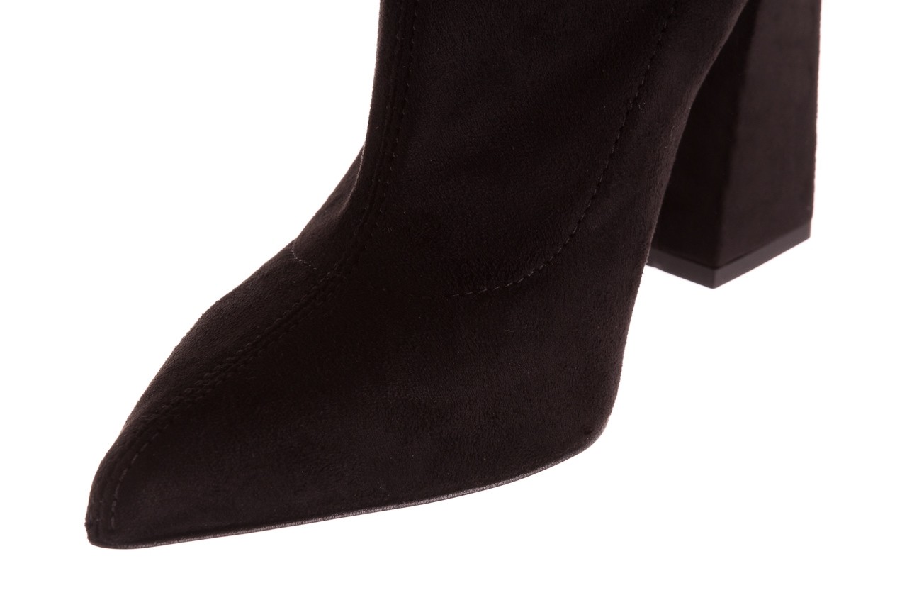 Botki bayla-056 9046-730 czarne botki, materiał - buty zimowe - trendy - kobieta 13