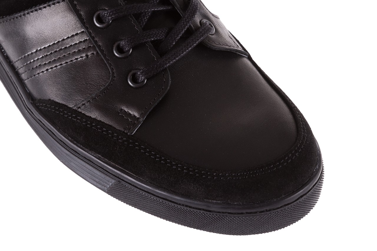 Trampki bayla-081 828 czarny, skóra naturalna - buty męskie - mężczyzna 11