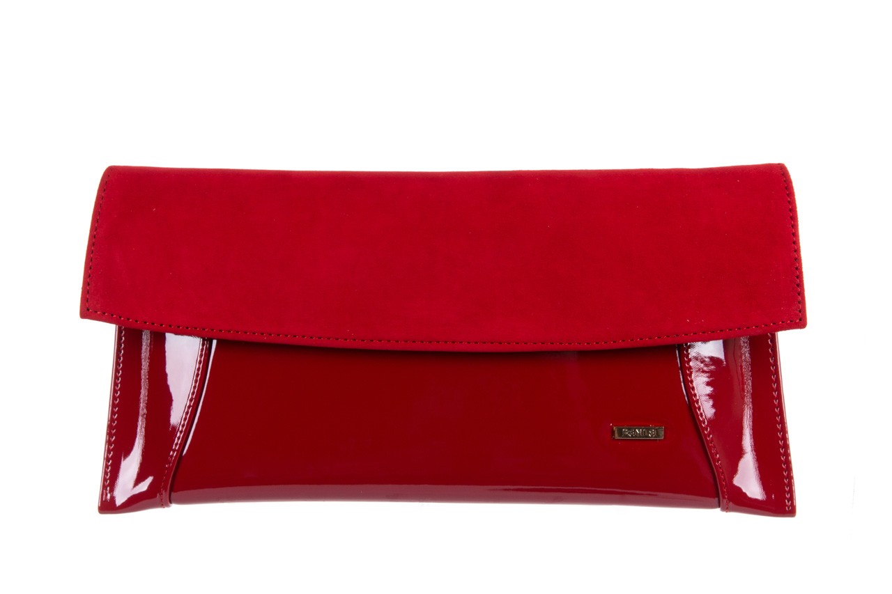Bayla-097 torebka koperta sandra czerwona-zamsz 5