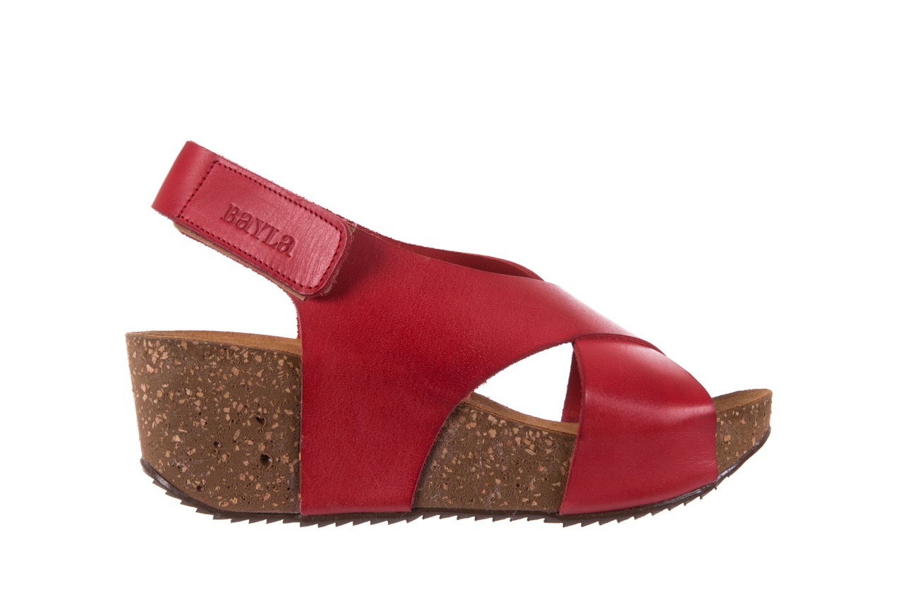 Bayla-099 6963 g.red - na koturnie - sandały - buty damskie - kobieta 7