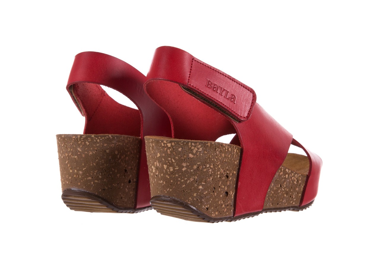 Bayla-099 6963 g.red - skórzane - sandały - buty damskie - kobieta 10