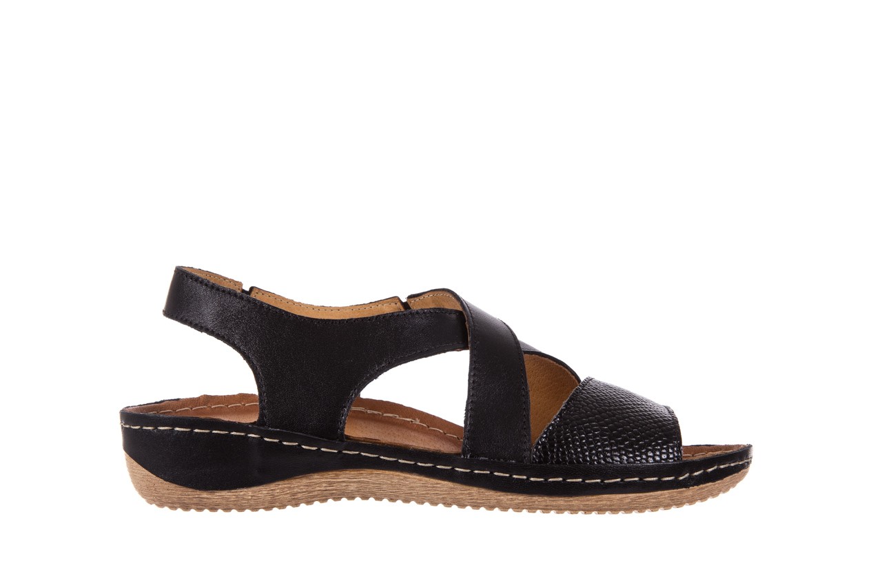 Bayla-100 449 s czarny z - skórzane - sandały - buty damskie - kobieta 7