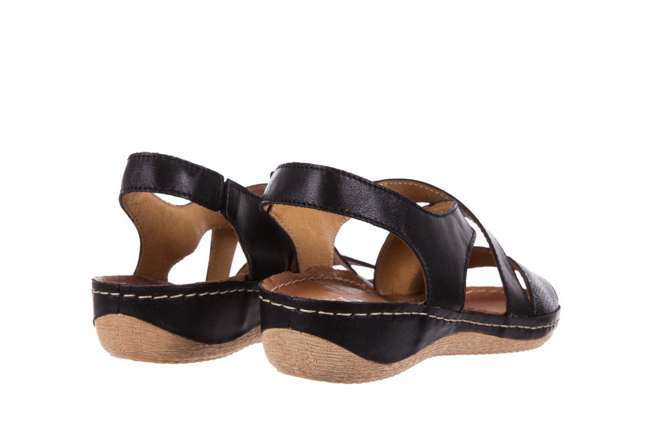 Bayla-100 449 s czarny z - skórzane - sandały - buty damskie - kobieta 10