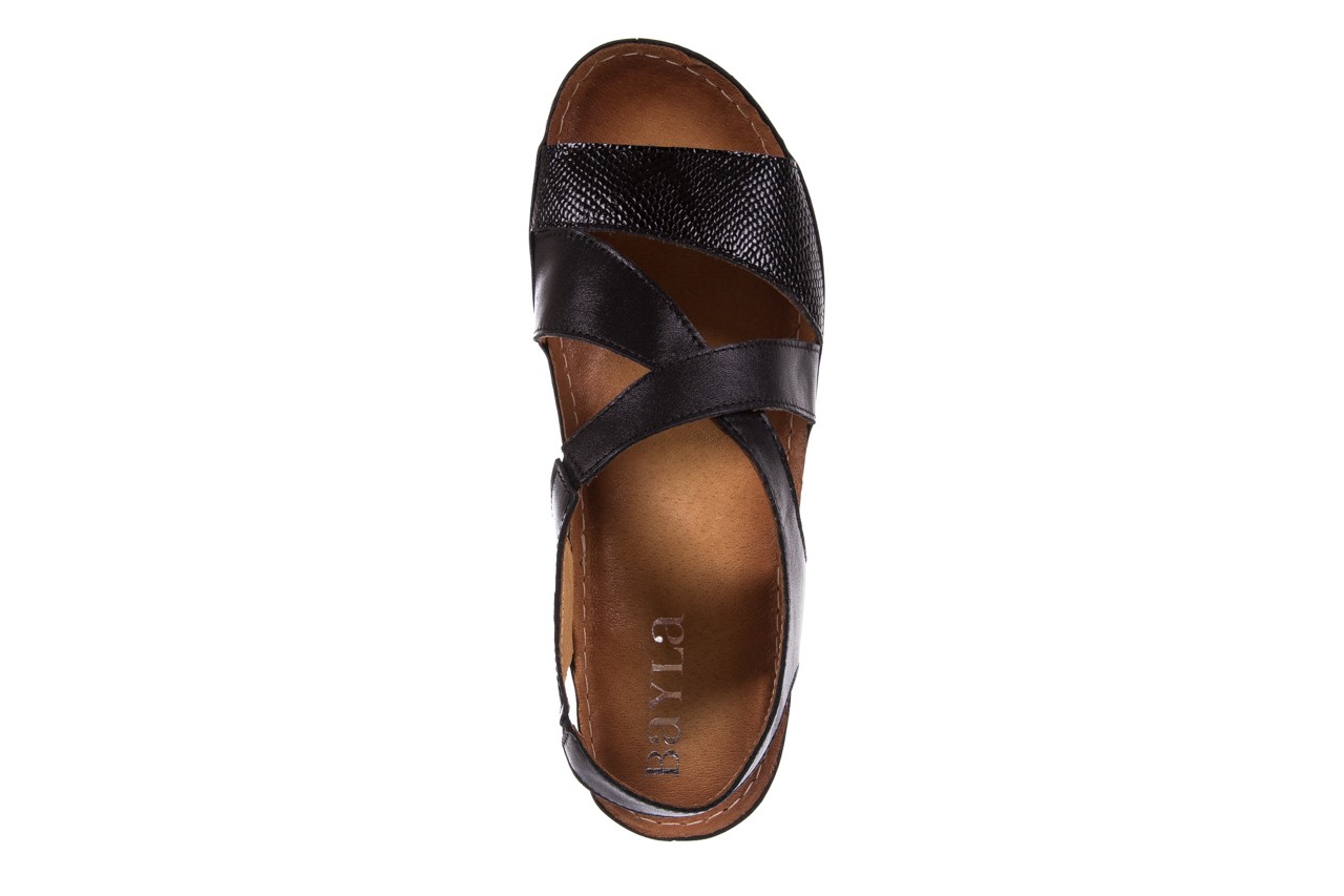 Bayla-100 449 s czarny z - skórzane - sandały - buty damskie - kobieta 11